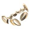 FOMIYES Hip Hop Vampire Fangs 8 Gold Mouth Grills Set for Adults Halloween Cosplay Costume Props view 1