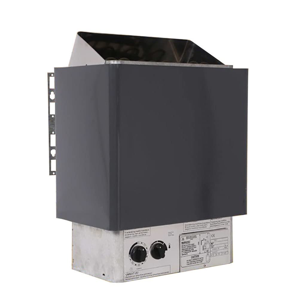 ATJOGWIN 220V Sauna Heater 3-9KW Dry Steam Electric Sauna Stove with Internal Controller for 70-460 Cubic Feet Home Hotel Spa Shower Bathroom(3KW)