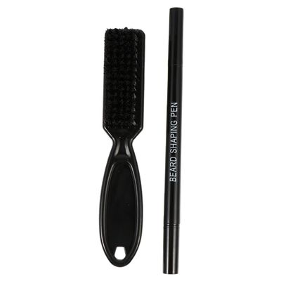 Healeved Beard Filler Pen Set Mustache Filler Brush Natural Mustache Outline Filling Tool for Men Beard Care Accessories