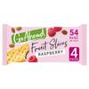 Go Ahead Raspberry Crispy Fruit Slices Snack Bars, 4 x 43.6g (Pack of 5), 54 kcal per Slice, Source of Fibre, Crispy, Crunchy, Fruity, No Artificial Colours or Flavours, Suitable for Vegetarians view 1