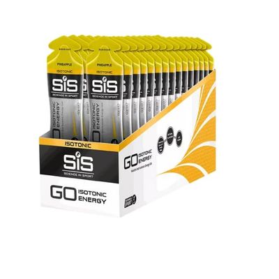 MM SiS GO Isotonic Energy Gels 60ml (30 Pack) - Fast Absorption, Endurance Fuel for Running, Cycling & Triathlons, Vegan-Friendly, Performance Boost (Pineapple)