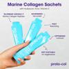 Proto-col Marine Collagen - 10,000mg hydrolysed Collagen Peptides Liquid Gel Sachets with Hyaluronic Acid & Vitamin C - High Absorption Formula for Skin Hydration & Anti-Aging Support (15 Sachets) view 3