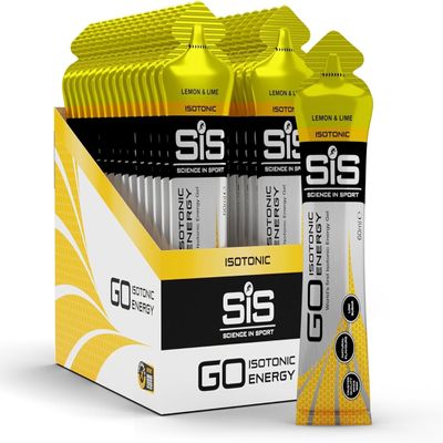 MM SiS GO Isotonic Energy Gels 60ml (30 Pack) - Fast Absorption, Endurance Fuel for Running, Cycling & Triathlons, Vegan-Friendly, Performance Boost (Lemon & Lime)