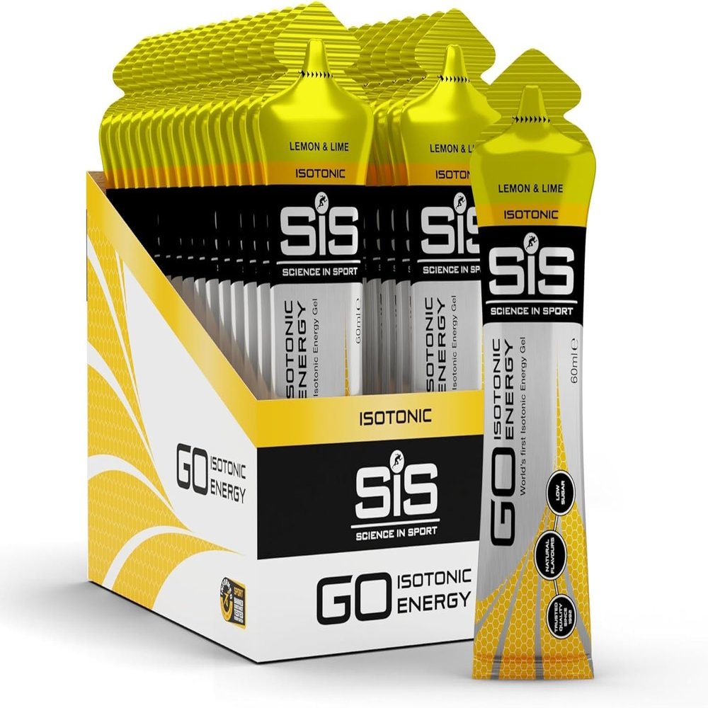 MM SiS GO Isotonic Energy Gels 60ml (30 Pack) - Fast Absorption, Endurance Fuel for Running, Cycling & Triathlons, Vegan-Friendly, Performance Boost (Lemon & Lime)