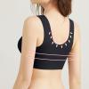 2PC Everyday Bra for Women UK Plus Size Front Fastening Bras Wide Straps Comfortable and Breathable Underwear Full Coverage Bras Bralettes Push Up Bra Ladies Sleep Bra view 3