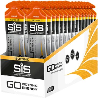 MM SiS GO Isotonic Energy Gels 60ml (30 Pack) - Fast Absorption, Endurance Fuel for Running, Cycling & Triathlons, Vegan-Friendly, Performance Boost (Orange)