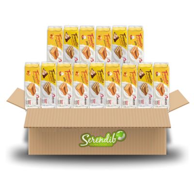 Balconi Trancetto Cake Assortment Pack - Premium Quality Italian Sponge Cakes | 280g each with 10 snacks inside | Strawberry, Cocoa & Apricot flavours | (5 Packets Each - Total 15 Pack)