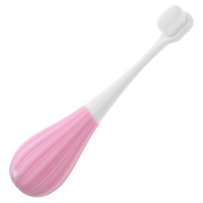 ORFOFE Extra Soft Toddler Toothbrush for Kids 2-5 Years, Pink Baby Manual Tooth Brush with Ultra Fine Bristles, Gentle Cleaning for Sensitive Teeth and Gums