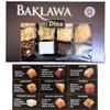 Baklava Pastries Sweets Tray - Dina Baklawa Chocolate Hazelnut Almond Macadamia Coconut Pistachio Cashew Filo Box (200g, 12 pieces)