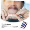 Healeved Toothbrush Set 4pcs Double-Sided Cleaning Brush for Dentures Portable Oral Care Tools for Seniors Travel Use view 2