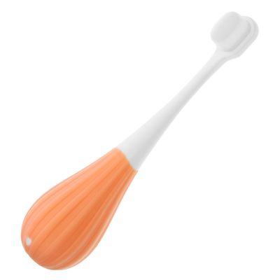 Hoement Soft Bristles Toddler Toothbrush Manual Teeth Brush for Kids Age 2-5 Orange Soft Bristle Baby Toothbrush for Childrens Dental Care