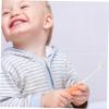 Hoement Soft Bristles Toddler Toothbrush Manual Teeth Brush for Kids Age 2-5 Orange Soft Bristle Baby Toothbrush for Childrens Dental Care view 3