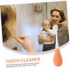 Hoement Soft Bristles Toddler Toothbrush Manual Teeth Brush for Kids Age 2-5 Orange Soft Bristle Baby Toothbrush for Childrens Dental Care view 4