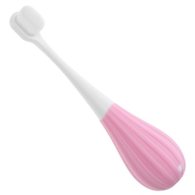 PLAFOPE Kids Toothbrush for Kids Soft Bristles Manual Toothbrush Single Pack Pink Suitable for Toddlers 2-5 Years Baby Dental Care