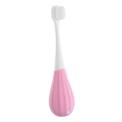 FOMIYES Kids Toothbrush Gentle Bristles Pink Manual Childrens Toothbrush for Toddlers 2-5 Years Old with Extra Gentle Thin Bristles Suitable for Baby Oral Care