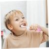 FOMIYES Kids Toothbrush Gentle Bristles Pink Manual Childrens Toothbrush for Toddlers 2-5 Years Old with Extra Gentle Thin Bristles Suitable for Baby Oral Care view 4