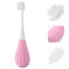 COLLBATH Toddler Toothbrush Soft Bristle Kids Toothbrush Single Pack Pink 2-5 Years Baby Fine Soft Bristles for Oral Cleaning view 4
