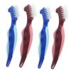 Gogogmee 4pcs Denture Cleaning Brush Dual Sided Denture Toothbrush for Elderly Oral Care with Soft Bristles and Ergonomic Handle view 1