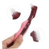 Gogogmee 4pcs Denture Cleaning Brush Dual Sided Denture Toothbrush for Elderly Oral Care with Soft Bristles and Ergonomic Handle view 3
