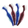 BCOATH 4pcs Denture Toothbrushes Double-Sided Small Bristle Brushes for Denture Care and Retainer Cleaning Portable Oral Hygiene Kit for Seniors view 1
