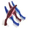 COLLBATH 4pcs Denture Cleaning Brushes Lightweight Design Double Sided Toothbrushes for Braces and Dentures Suitable for Daily and Travel Use view 1