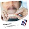 COLLBATH 4pcs Denture Cleaning Brushes Lightweight Design Double Sided Toothbrushes for Braces and Dentures Suitable for Daily and Travel Use view 4