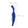 FRCOLOR 4pcs Denture Brushes Double Sided Denture Cleaning Brush Travel Size Portable Toothbrush for Seniors Red and Blue view 3