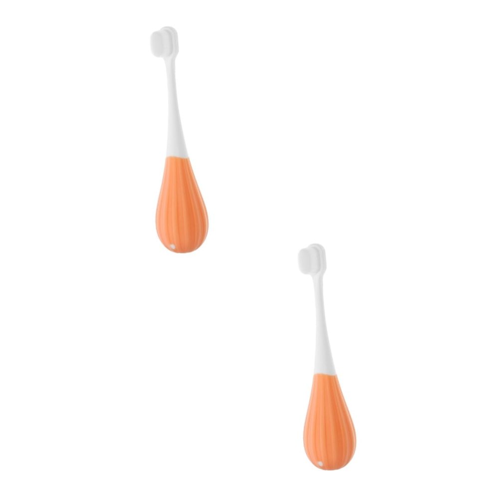 minkissy 2pcs Boys and Girls Toothbrush Cute Soft Bristles Boy Girl Brushing Teeth at Home
