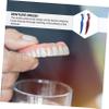 Anneome Denture Cleaning Brush Set 4pcs Double-Sided Small Toothbrushes for Denture Care and Travel Portable Oral Hygiene Brushes for Seniors, Red and Blue view 4
