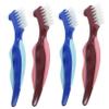 Didiseaon 4pcs Denture Brush Double Sided Denture Toothbrush Set for Elderly Red Blue Travel Care Oral Hygiene view 1