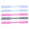Hoement Silicone Mask Ear Protectors 5pcs Set Reusable Adjustable Anti-Pain Ear Hooks for Mask Extension Comfortable Earband Accessory for Everyday Use Random Color view 1