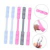 Hoement Silicone Mask Ear Protectors 5pcs Set Reusable Adjustable Anti-Pain Ear Hooks for Mask Extension Comfortable Earband Accessory for Everyday Use Random Color view 4