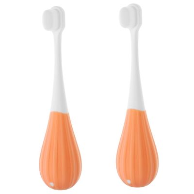 FRCOLOR 2pcs Cute Boy Girl Toothbrush Soft Bristles Manual Boys and Girls Toothbrush for Girl's Daily Use