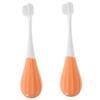 FRCOLOR 2pcs Cute Boy Girl Toothbrush Soft Bristles Manual Boys and Girls Toothbrush for Girl's Daily Use view 1