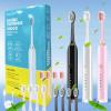 Ultrasonic Electric Toothbrushes Clearance,2024 Upgrade Sonic Rotating Electric Toothbrushes for Adults,32000 Times/min High Frequency Electric Toothbrush,4 Toothbrush Heads and 6 Modes,Today's Deals view 2