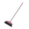 Alipis Indoor Dust Broom, Long Handle Angle Broom Floor Cleaning Brooms House Broom Stainless Steel Cleaning Sweeping Brooms for House and Kitchen Garden Pinks view 1