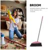 Alipis Indoor Dust Broom, Long Handle Angle Broom Floor Cleaning Brooms House Broom Stainless Steel Cleaning Sweeping Brooms for House and Kitchen Garden Pinks view 3