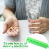 7 Day Pill Organizer,Transparent Medicine Organizer Box - Dustproof Medicine Organizer, Medication Organizer Storage for Fish Oils, Medicine Supplements, Storage view 2
