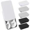 Adorila 6 Pack Travel Cotton Swab Qtip Holder, Portable Hair Tie Organizer with Lid, Flosser Dispenser, Plastic Flosser Dispenser Hair Accessories Organizer view 1