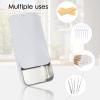 Adorila 6 Pack Travel Cotton Swab Qtip Holder, Portable Hair Tie Organizer with Lid, Flosser Dispenser, Plastic Flosser Dispenser Hair Accessories Organizer view 3