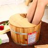 GANGUIO Sauna Wooden Bucket,Spa, Sauna,Soak,Handmade Massage Bucket Foot Bath,Foot Spa Wash Bucket Feet Bath Basin Tub view 4