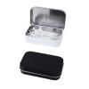 Adorila 2 Pack Dental Floss Case, Refillable Glide Floss Storage, Travel Metal Dental Pick Dispenser (Black, White) view 1