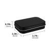 Adorila 2 Pack Dental Floss Case, Refillable Glide Floss Storage, Travel Metal Dental Pick Dispenser (Black, White) view 4