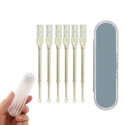 2-in-1 Nasal Hair Cutter, 2024 New Double Sided Nose Hair Knife, Portable Nose Hair Knife Manual Nose Hair Trimmer, 360 Degree Rotating Manual Nose Hair Trimmer (6pcs)