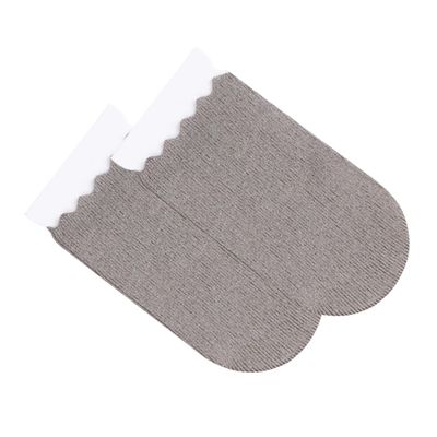 HAPINARY 5pcs Sweat Gaming Finger Cots for Mobile Phone Breathable Elastic Finger Sleeves Screen Touch Game Playing Accessory Grey