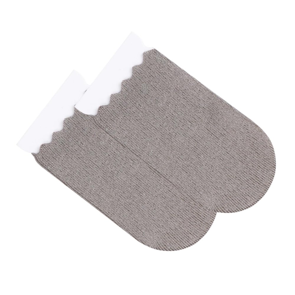 HAPINARY 5pcs Sweat Gaming Finger Cots for Mobile Phone Breathable Elastic Finger Sleeves Screen Touch Game Playing Accessory Grey