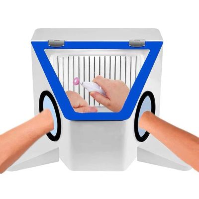 Dental Lab Clinic Dust Collector Vacuum Dust Extractor Box Lapping Protector Sandblasting Protector Dust Engraving Operation Box