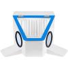 Dental Lab Clinic Dust Collector Vacuum Dust Extractor Box Lapping Protector Sandblasting Protector Dust Engraving Operation Box view 3