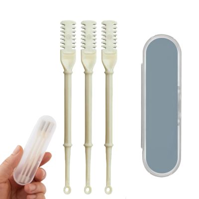 2-in-1 Nasal Hair Cutter, 2024 New Double Sided Nose Hair Knife, Portable Nose Hair Knife Manual Nose Hair Trimmer, 360 Degree Rotating Manual Nose Hair Trimmer (3pcs)
