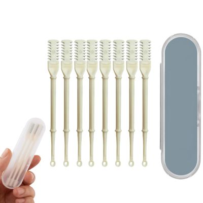 2-in-1 Nasal Hair Cutter, 2024 New Double Sided Nose Hair Knife, Portable Nose Hair Knife Manual Nose Hair Trimmer, 360 Degree Rotating Manual Nose Hair Trimmer (8pcs)
